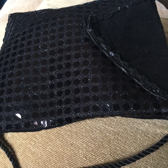 Sequin Evening Bag with Fringe - Picture 10 of 12